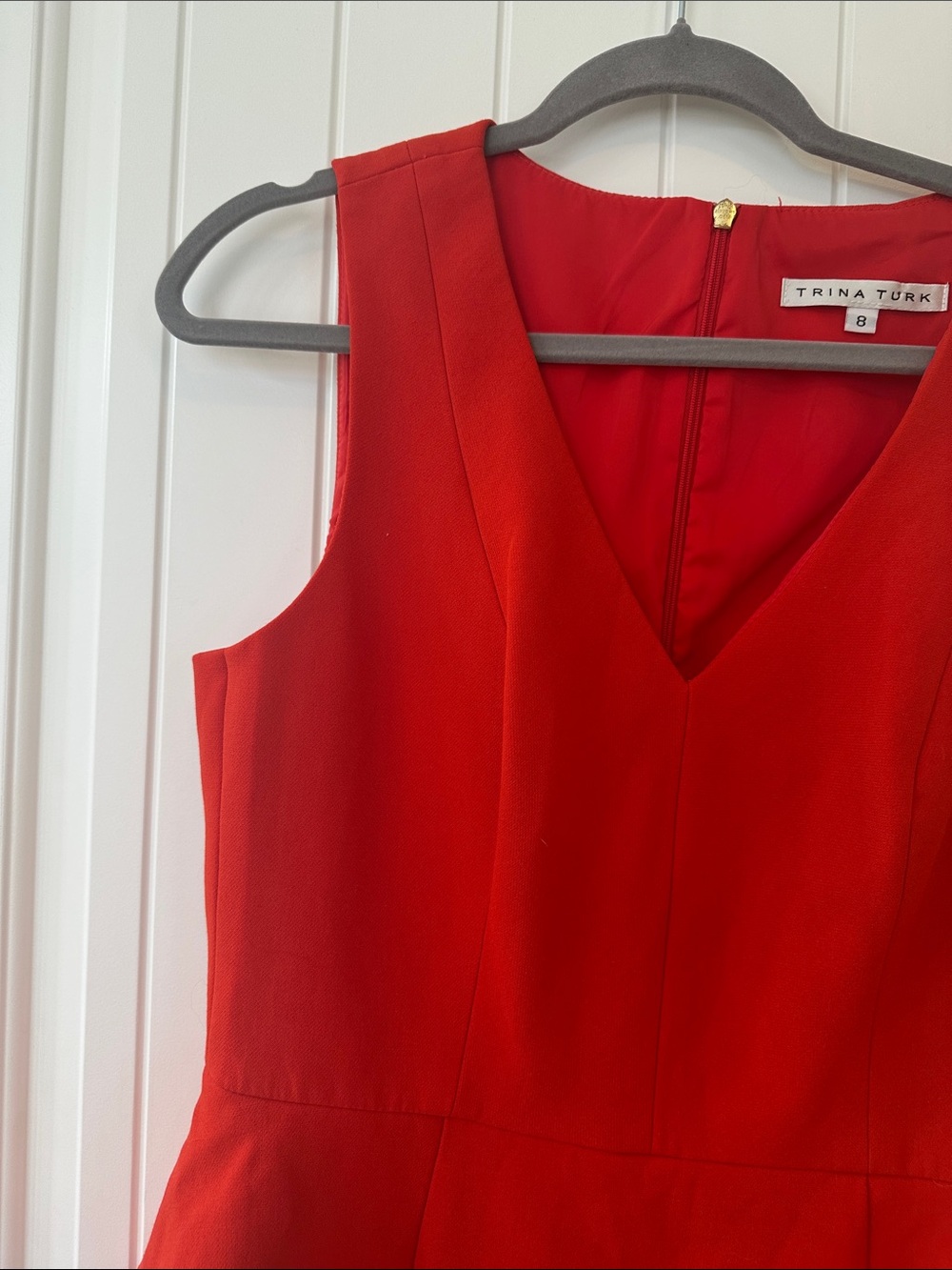 Trina Turk Orange Cocktail Business Dress size-8 - Picture 3 of 5